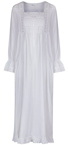 The 1 for U 100% Cotton Nightgown - Gown With Pockets - 7 Sizes - Isabella