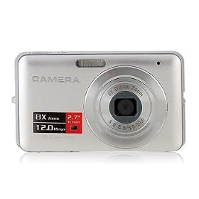E70 2.7 TFT Screen Digital Camera (Silver Black) + Worldwide free shiping