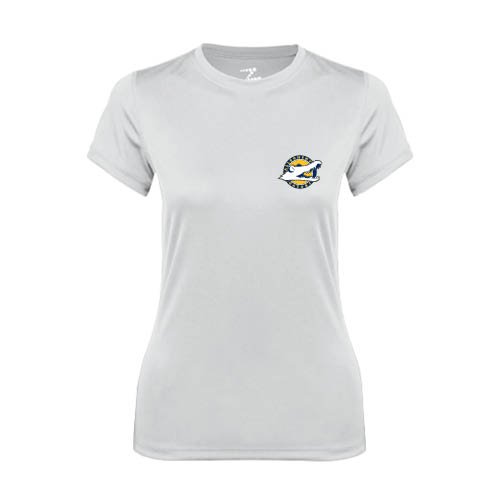 

Allegheny Ladies Syntrel Performance White Tee 'Official Logo'