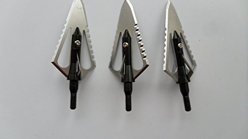 

3pcs Serrate Broadheads 4 Blade 100 Grain Sawtooth Blade
