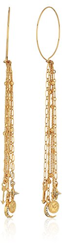 Algopix Similar Product 9 - Ettika Falling Angel Hoop Gold Drop