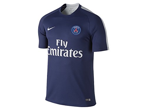 Nike 2015/16 Mens Paris-Saint Germain Pre-Match Training Soccer Short-Sleeve Shirt [MIDNIGHT NAVY]