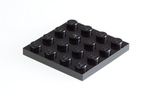 100x Lego Black 4x4 Plates Super Pack