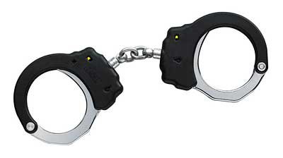 ASP Chain Handcuffs Steel Black