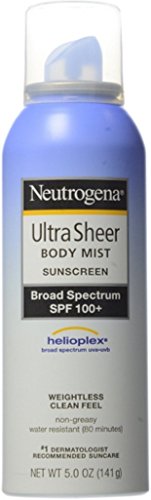 Neutrogena Ultra Sheer Body Mist Sunscreen, SPF 100+ 5 oz
