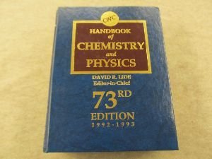 Hdbk of Chemistry & Physics 73rd Edition