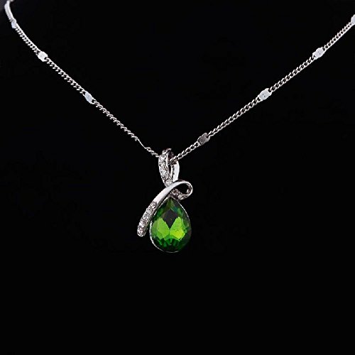 

New Angel¡®s Tear Pendant Colors Women's Girl's Crystal White Chain Necklace New
