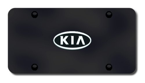 Kia Black License Plate