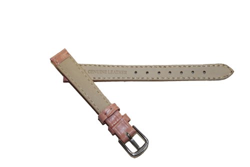 

18mm Pink Genuine Leather Watch Band Strap #L9808-01