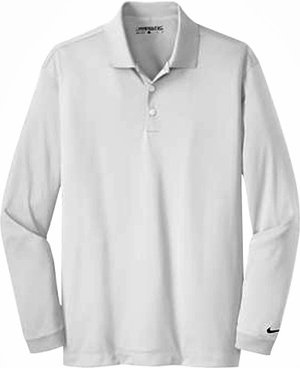 NEW Nike Golf Long Sleeve Dri-FIT Micro Pique Polo 466364