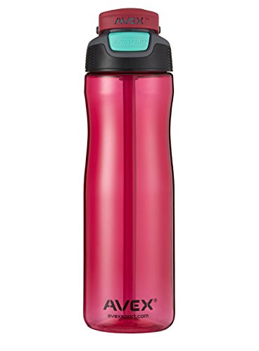AVEX Wells Auto Spout Water Bottle, Berry, 25 oz.