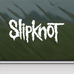 SLIPKNOT White Sticker ROCK BAND Car Vinyl Window Laptop White Decal
