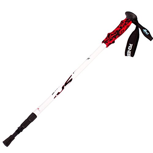 Hiking/Walking/Trekking Poles Adjustable Telescopic Aluminum Alloy Stick With Shock Absorber EVA Ultra-Light Handle