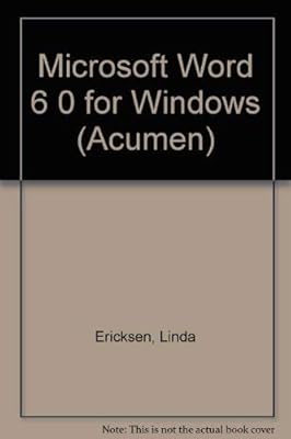 Microsoft Word 6 0 for Windows (Acumen)