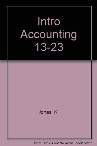 Introduction to Accounting a User Perspective a Chapter 12-23 by K. Jones