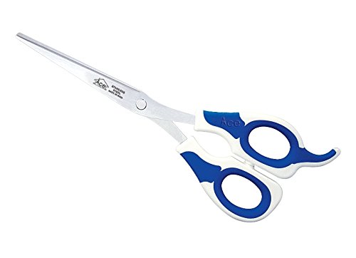 Ace Hair Dressing-Large Scissors - White and Blue