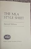 The MLA Style Sheet, (2nd) Second Edition