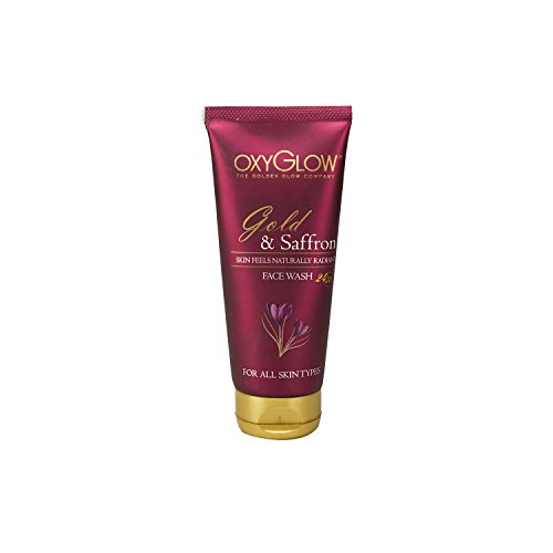 Oxyglow Golden Glow Gold and Saffron Face Wash, 100ml