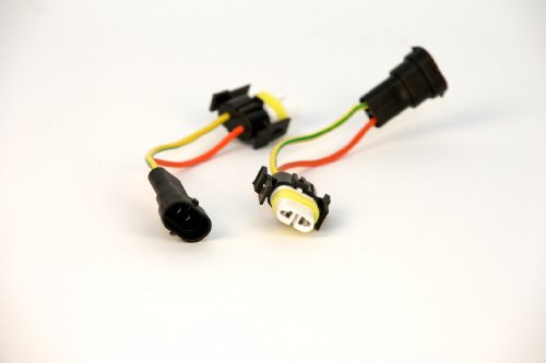 Halo Automotive WHH11 Plug and Play Upgrade Wire Harness for H11 Bulb - Twin Pack