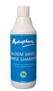 

Hydrophane Bloom White Horse Shampoo (choose from sizes 500ml 0r 1 litre) - ideal for grey or white horses
