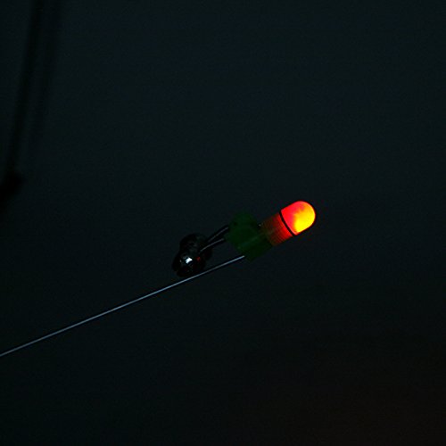 

Toolmall 5 Pics Fishing Rod Tip LED Light Fish Bite Alarm Alert Clip Bells Ring 2 In1