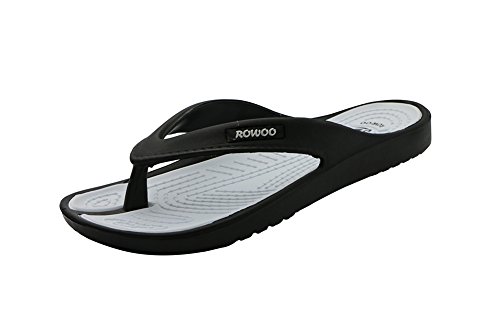 ROWOO Women EVA Toe Post Lightweight Flip Flops Beach Sandals