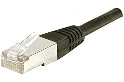 Dexlan Cordon reseau patch RJ45 SSTP CAT 6 0,15 m Noir
