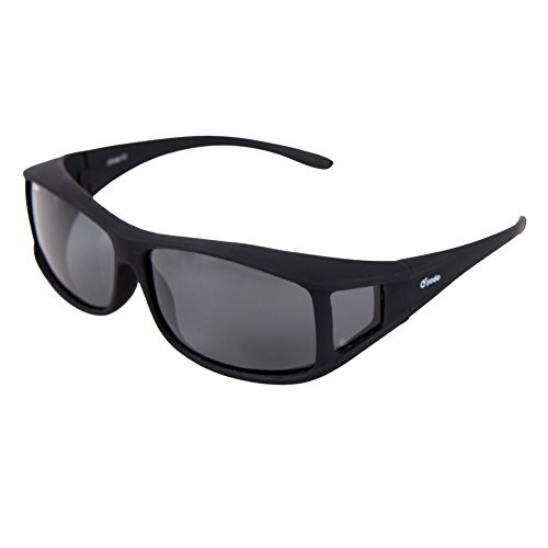 Yodo Solar Shield Fits-Over Sunglasses with Polarized Lenses for Men and Women - UV400, Smoke