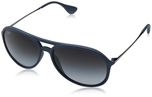 Ray-Ban Unisex Adult Alex Aviator Sunglasses in Blue Rubber RB4201 60028G 59