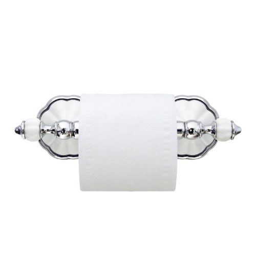 Toilet Tissue Paper Roll Holder White Porcelain Bathroom Decor Wall