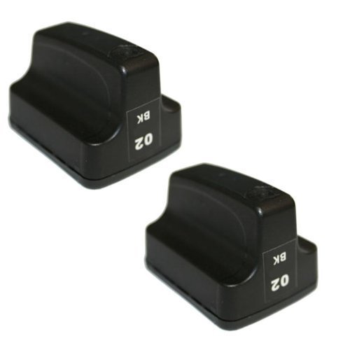 HI-VISION HI-YIELDS ® Compatible Ink Cartridge Replacement for HP 02 (2 Black, 2-Pack)