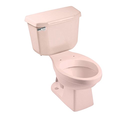 Peerless Pottery 7660-18 Hancock Vitreous China Elongated Toilet Kit with 12-in Rough, Venetian Pink