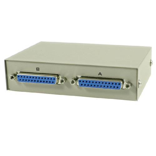 

2 Port 25 Pin DB-25 Manual Parallel Printer Sharing Switch Box