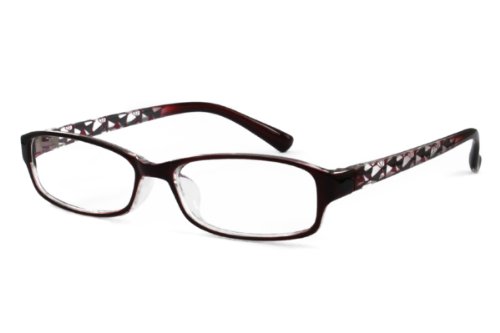 EyeBuyExpress Shield Brown Reading Glasses Magnification Strength 3