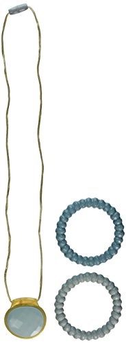 Infantino Teething Gems Pendant and Bracelet Set, Teal