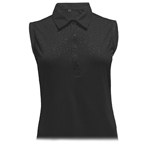 Monterey Club Ladies Dry Swing Artsy Animal Emboss Sleeveless Shirt #2445