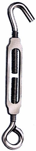 

Zinc Plated Hook To Eye Turnbuckle [Set of 10] Size: 7/32" x 6-5/8"