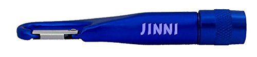 

Carabiner Flashlight with text Jinni (first name/surname/nickname)