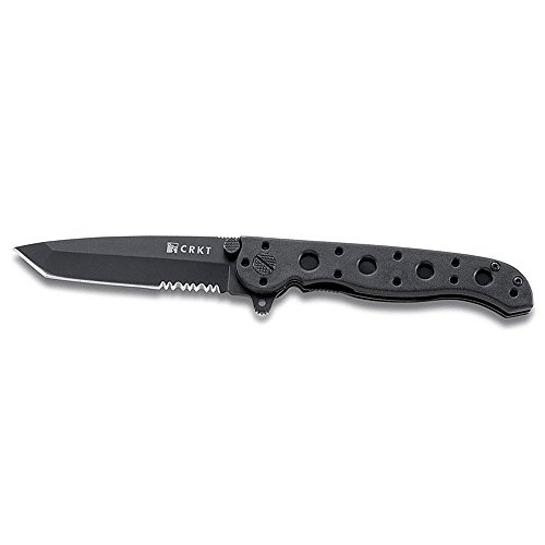 M16 EDC, Black Zytel Handle, Black Tanto Blade, ComboEdge