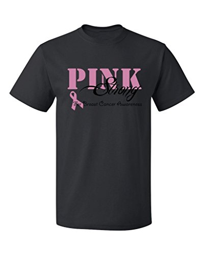 P&B Men's Pink Strong Breast Cancer Awareness T-shirt