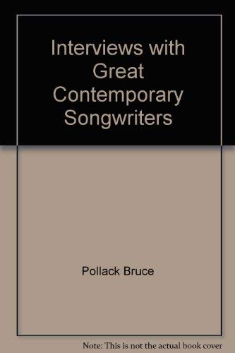 Interviews With Great Contemporary Songwriters Guitar by Bruce Pollock