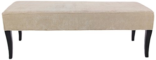 Algopix Similar Product 3 - Benzara Elegant Wood Fabric Bench, Beige
