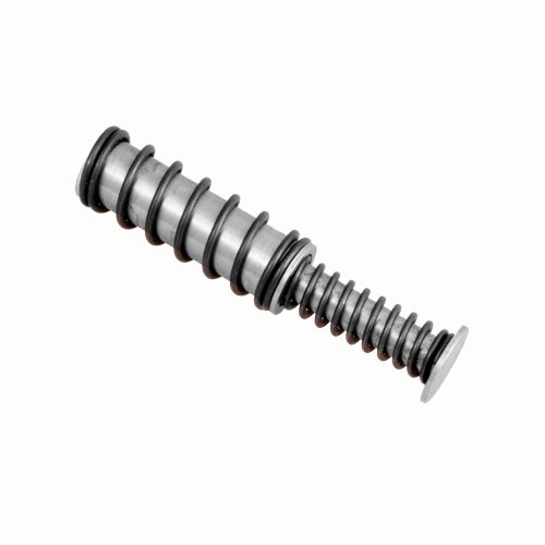 Assembled Guide Rods for Ruger SR9c and SR40c pistols with a stainless or black retainer and 14, 16, 18, 20lb available spring rates by Galloway Precision