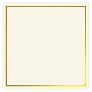 Unique 22 Gold Border Card Stock