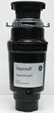 discount GE GFC520T 1/2 HP Continuous Feed Waste Disposer with 2,600 RPM Speed, 2 Leve...