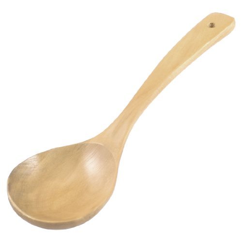 

Water & Wood 2.8" Width Soup Ladle Hanging Hole Design Wooden Rice Scoop