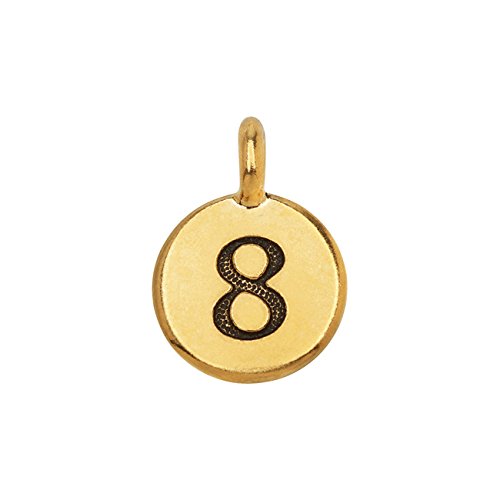 Algopix Similar Product 7 - TierraCast Pewter Number Charm Round