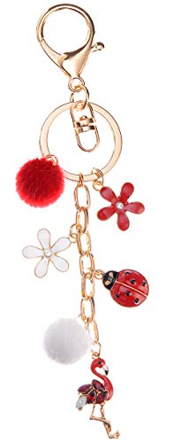 Algopix Similar Product 20 - Giftale Womens Flamingo KeychainAlloy