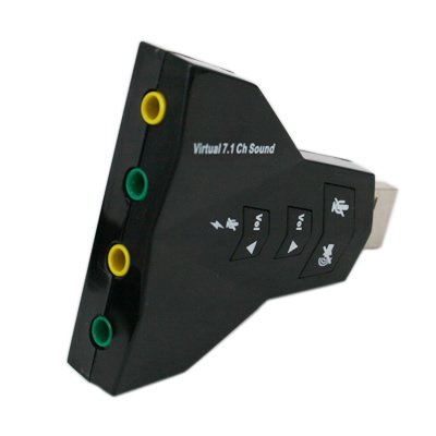 

HDE External Virtual 7.1 Channel USB 3D Surround Sound Card Audio Adapter