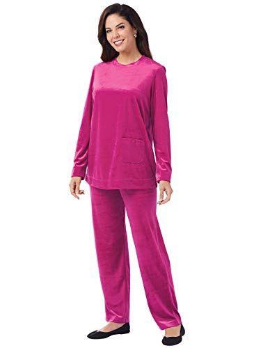 Algopix Similar Product 1 - Luxurious Velour Set Color Raspberry